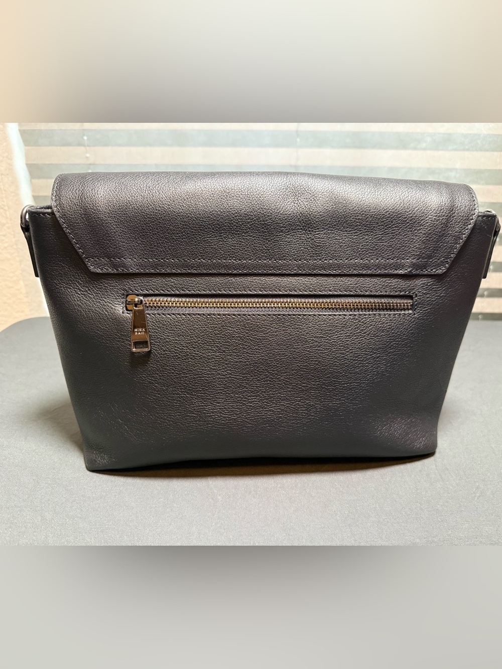 Mina Baie black leather Audrey 2.0 - Picture 2 of 10